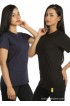 Campus Sutra Solid Women's Round Neck T-Shirt(Pack of 2)
